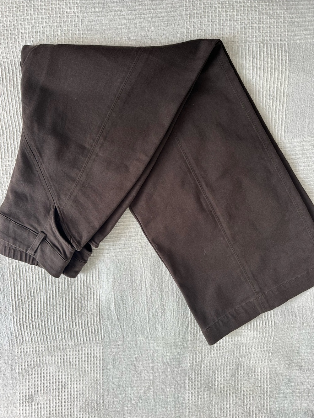 ALO Yoga High-Waist Wide Leg Trouser Espresso Brown Size S - Picture 2 of 3